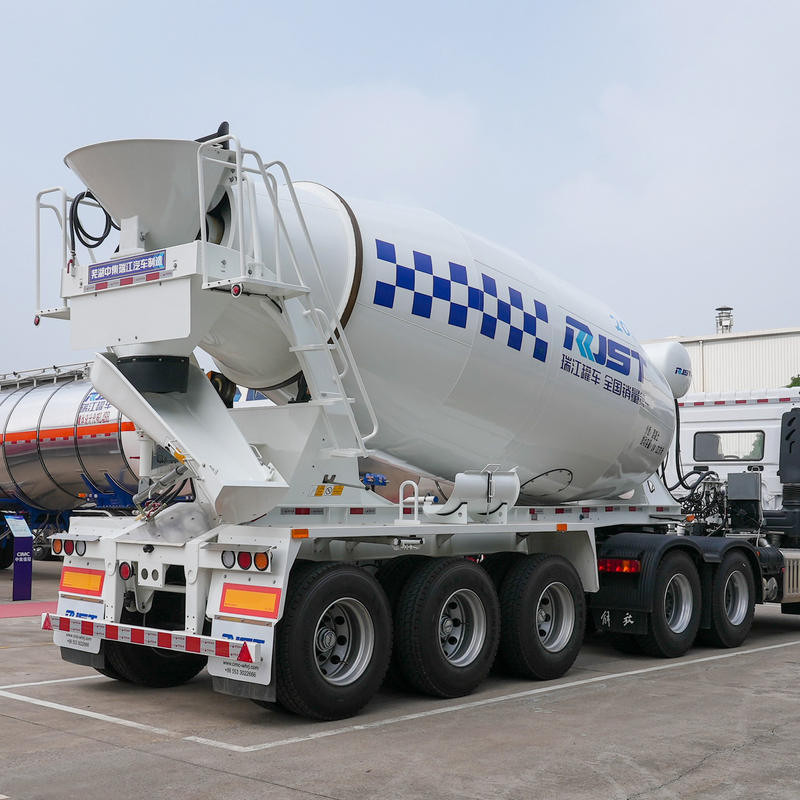 3 Used CIMC Ruijiang 14 Square Series Powder Material Transport Semi trailer