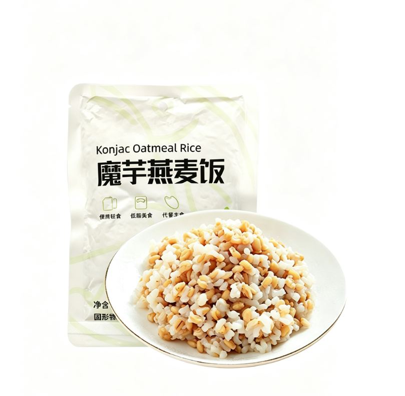 Instant Konjac Oat Rice, Low Carb Plant-Based Meal Replacement