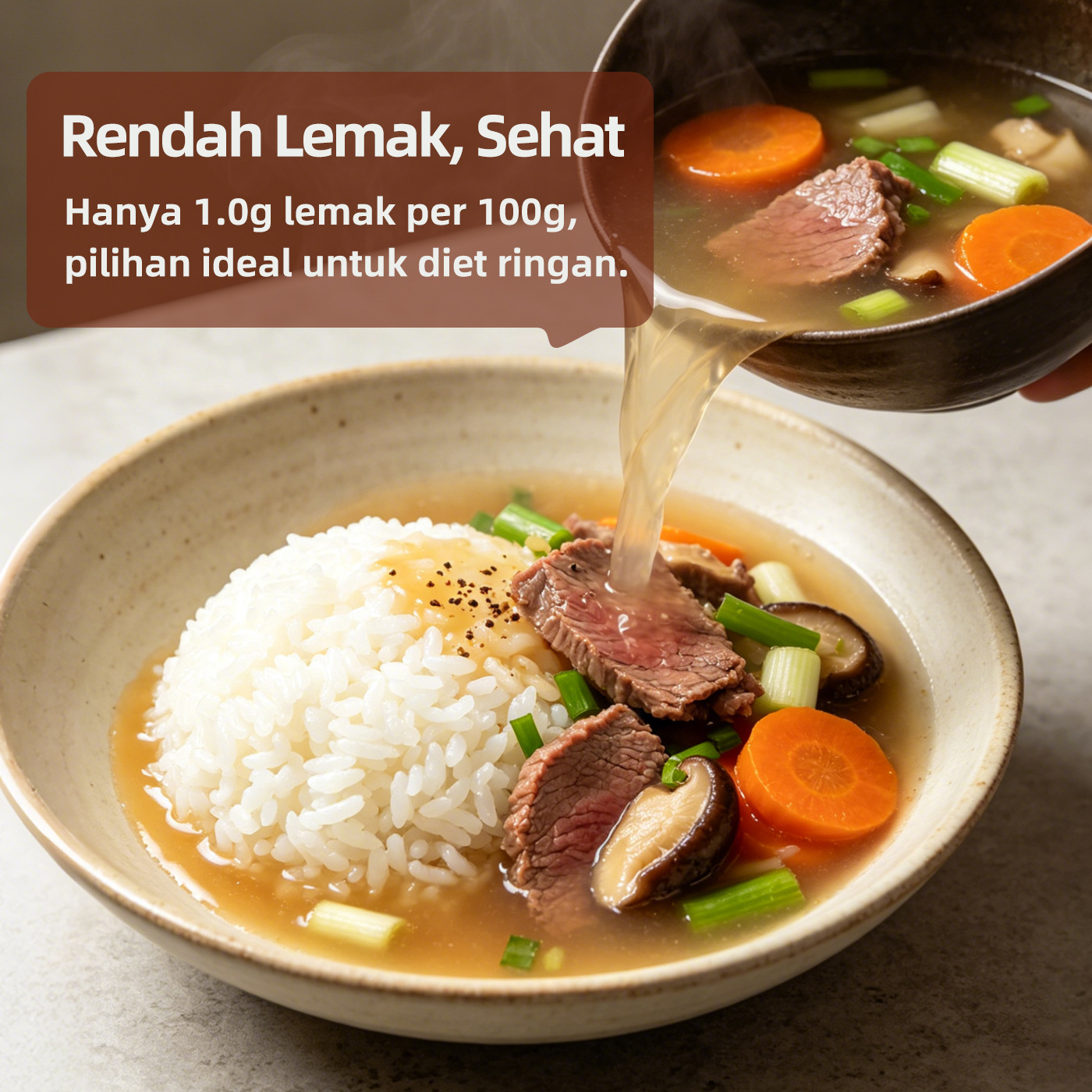 Dried Konjac Rice 100g Hot Water Instant Rice Original Flavor OEM Available For Southeast Asia Indonesia Market