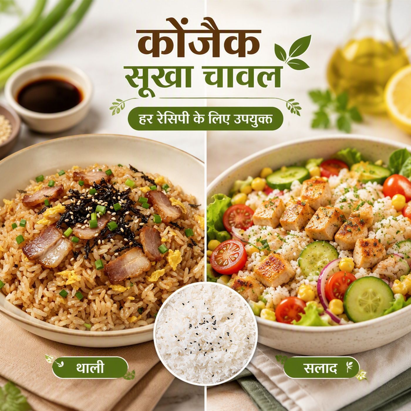 Portable Dehydrated Rice for Outdoor & Travel, Self‑cook Hot‑Water Brewed Dried Konjac Rice, No‑steam No‑boil Instant Konjac Rice, Dried Shirataki Rice for Camping Picnic