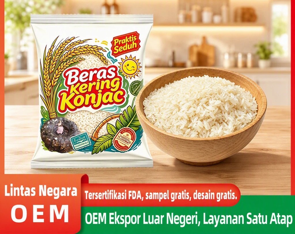 Dried Konjac Rice for Republik Indonesia Southeast Asia Market