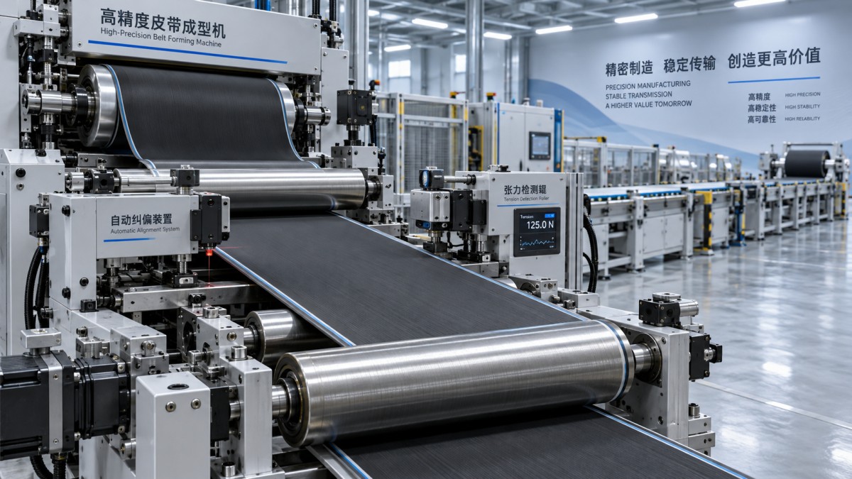 Solving Edge Wandering and Tension Errors on a Belt Building Machine Solving Edge Wandering and Tension Errors on a Belt Building Machine