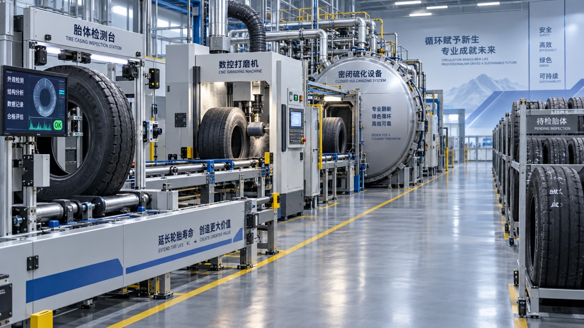 Selecting a Tyre Retreading Machine Based on Casing Condition and Volume