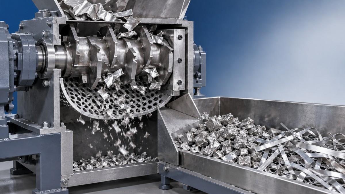 What determines discharge size in a single-shaft shredder? What determines discharge size in a single-shaft shredder?