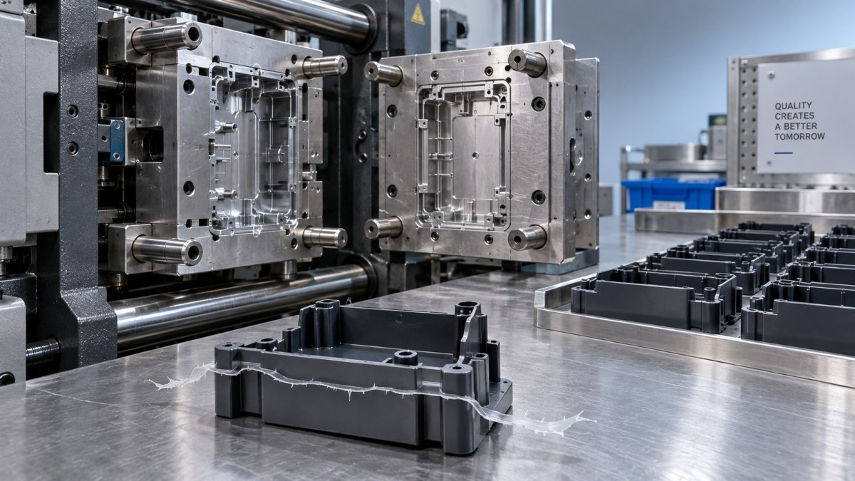 Why does an injection moulding press produce flash at the seam? Why does an injection moulding press produce flash at the seam?