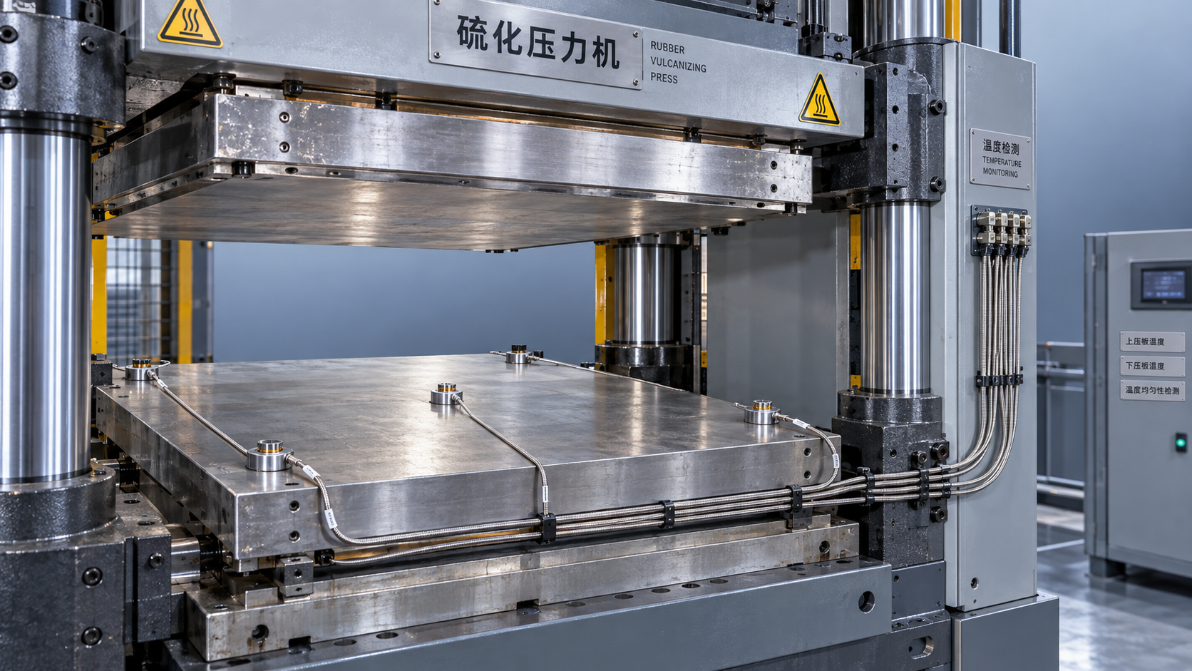 How platen temperature uniformity affects a vulcanizing press