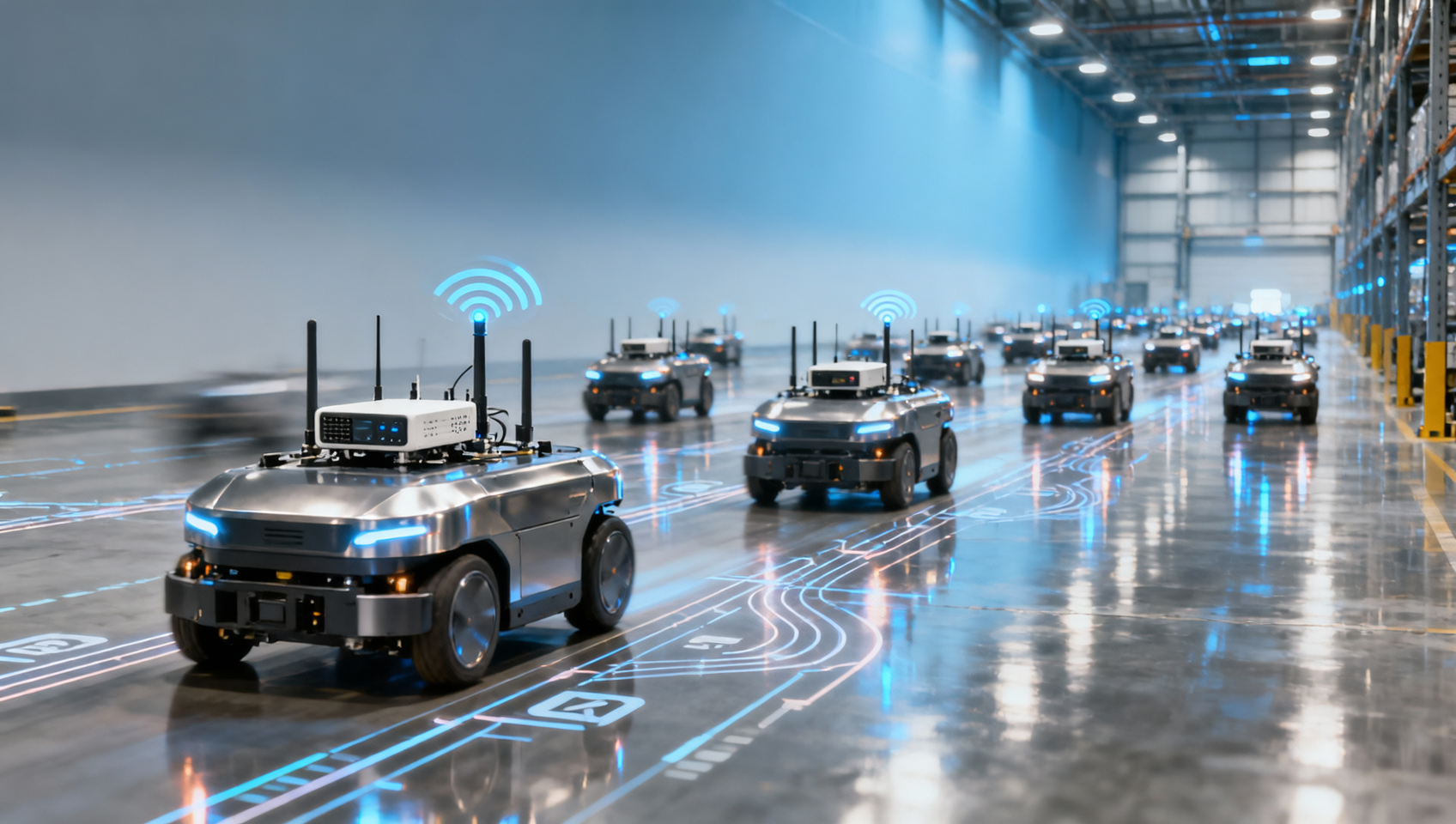 AGV traffic control algorithm: Why deadlock avoidance slows throughput more than congestion