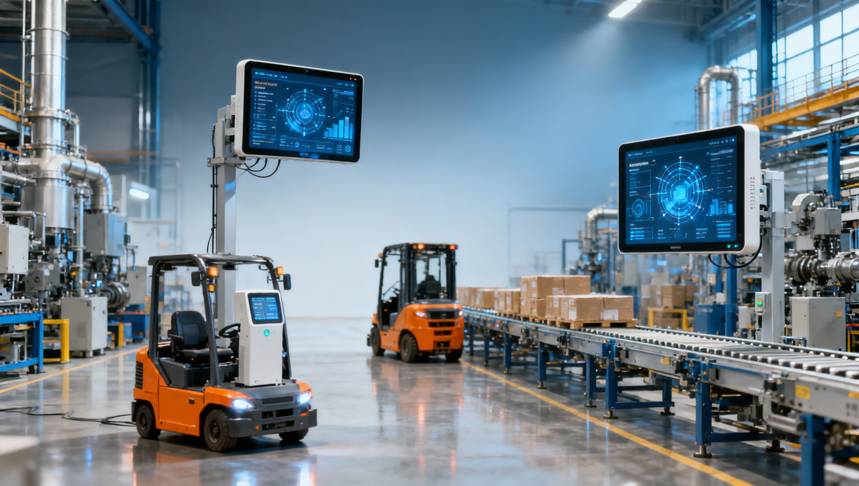 Industrial IoT dashboard visualization that operators use