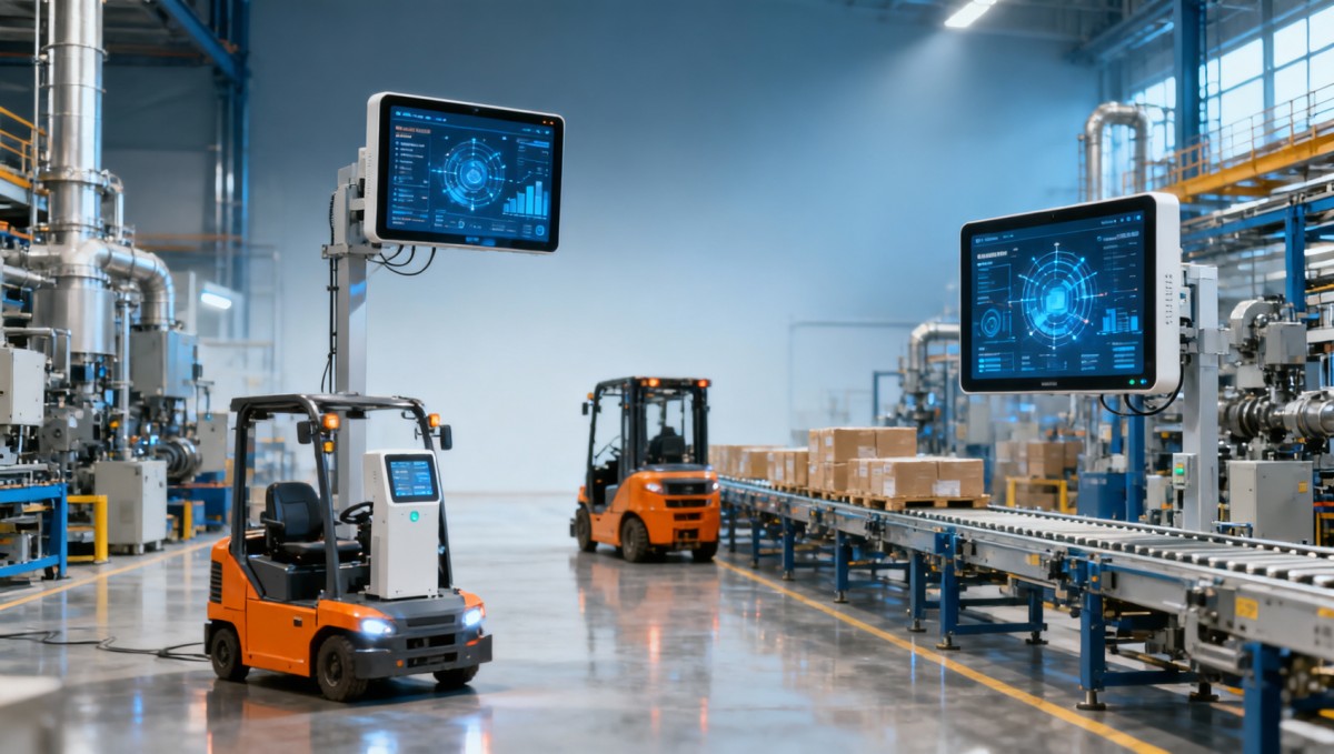 Industrial IoT dashboard visualization that operators use