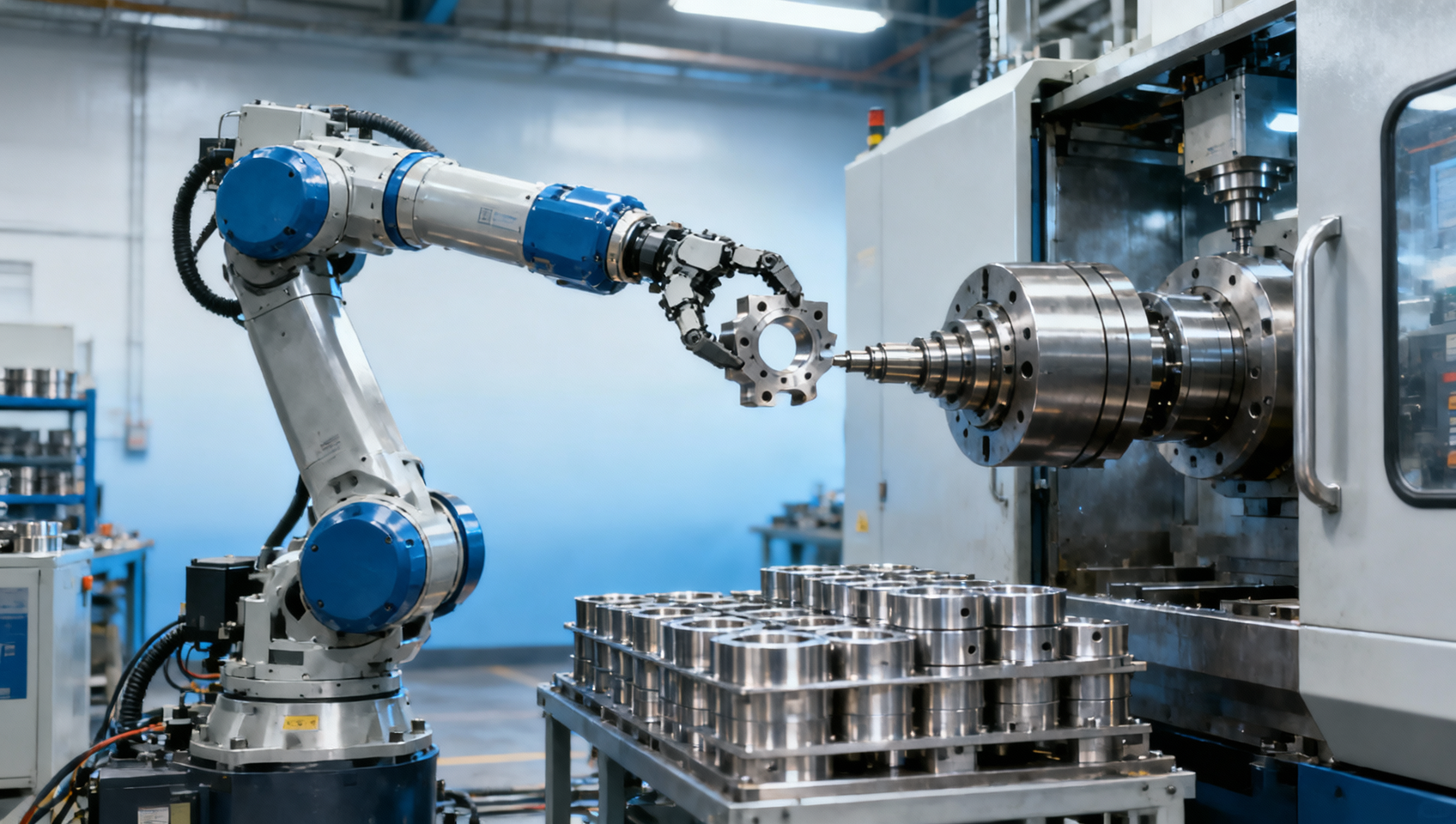 Cobot for CNC Machine Tending: What Limits Cycle Time Gains?