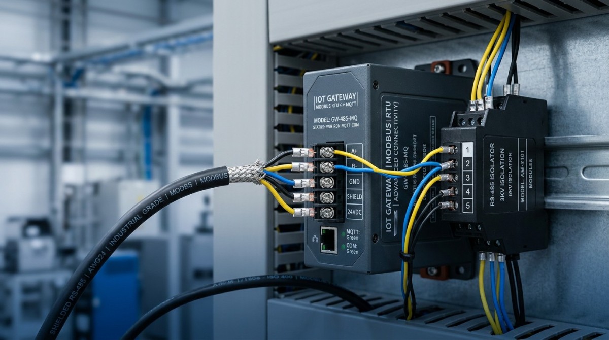 Modbus RTU to MQTT gateway stability problems in noisy factories Modbus RTU to MQTT gateway stability problems in noisy factories