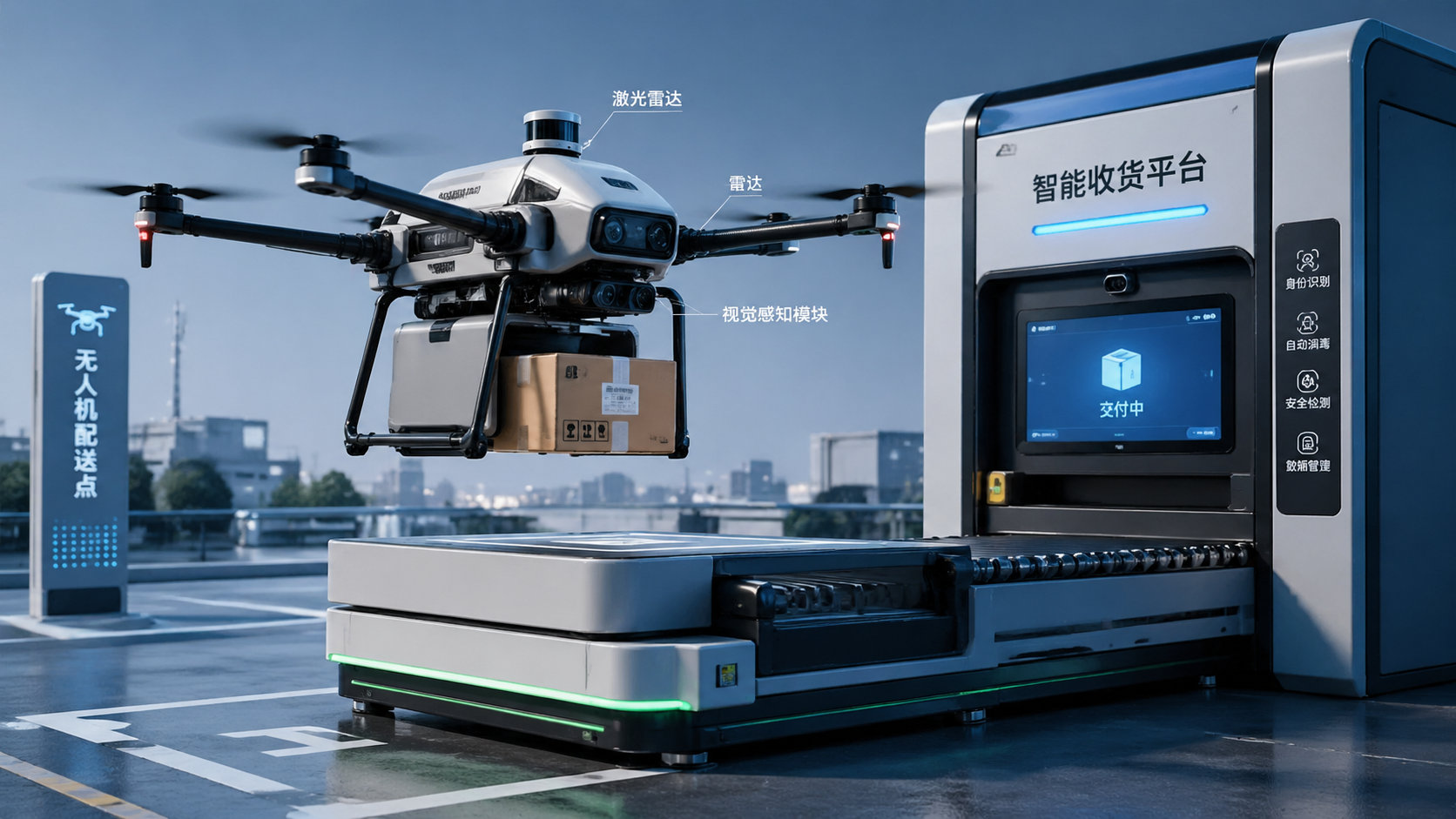 Drone delivery system logistics breaks down at the handoff stage