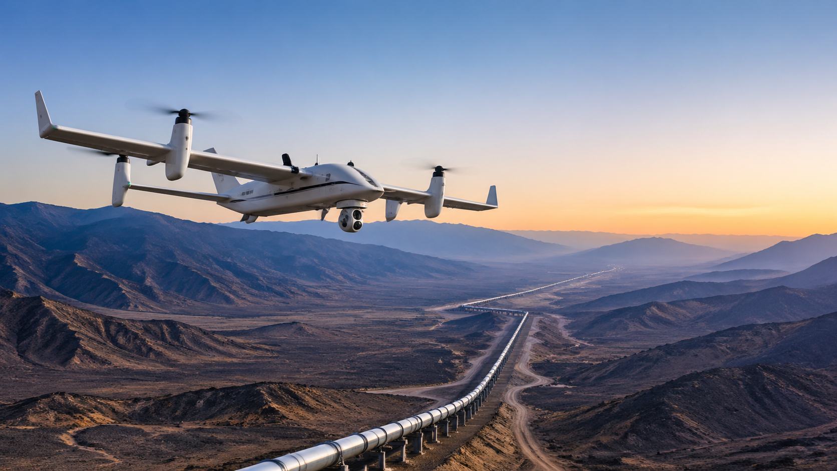 VTOL drone for pipeline inspection adds range but also complexity