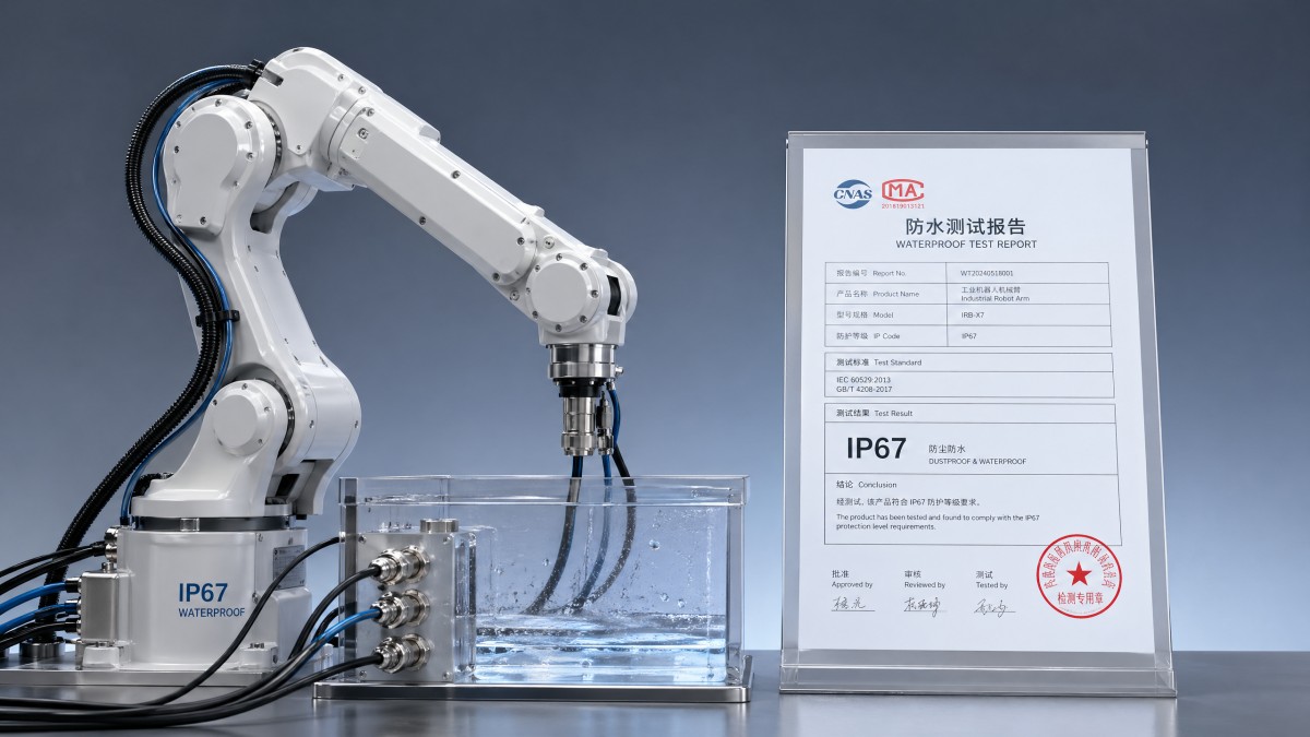 How to read a robotic arm IP67 waterproof test report How to read a robotic arm IP67 waterproof test report