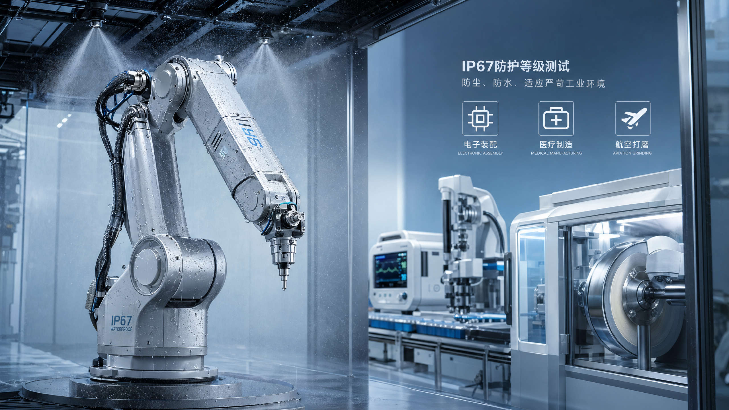 Robotic arm IP67 waterproof test: what it really proves