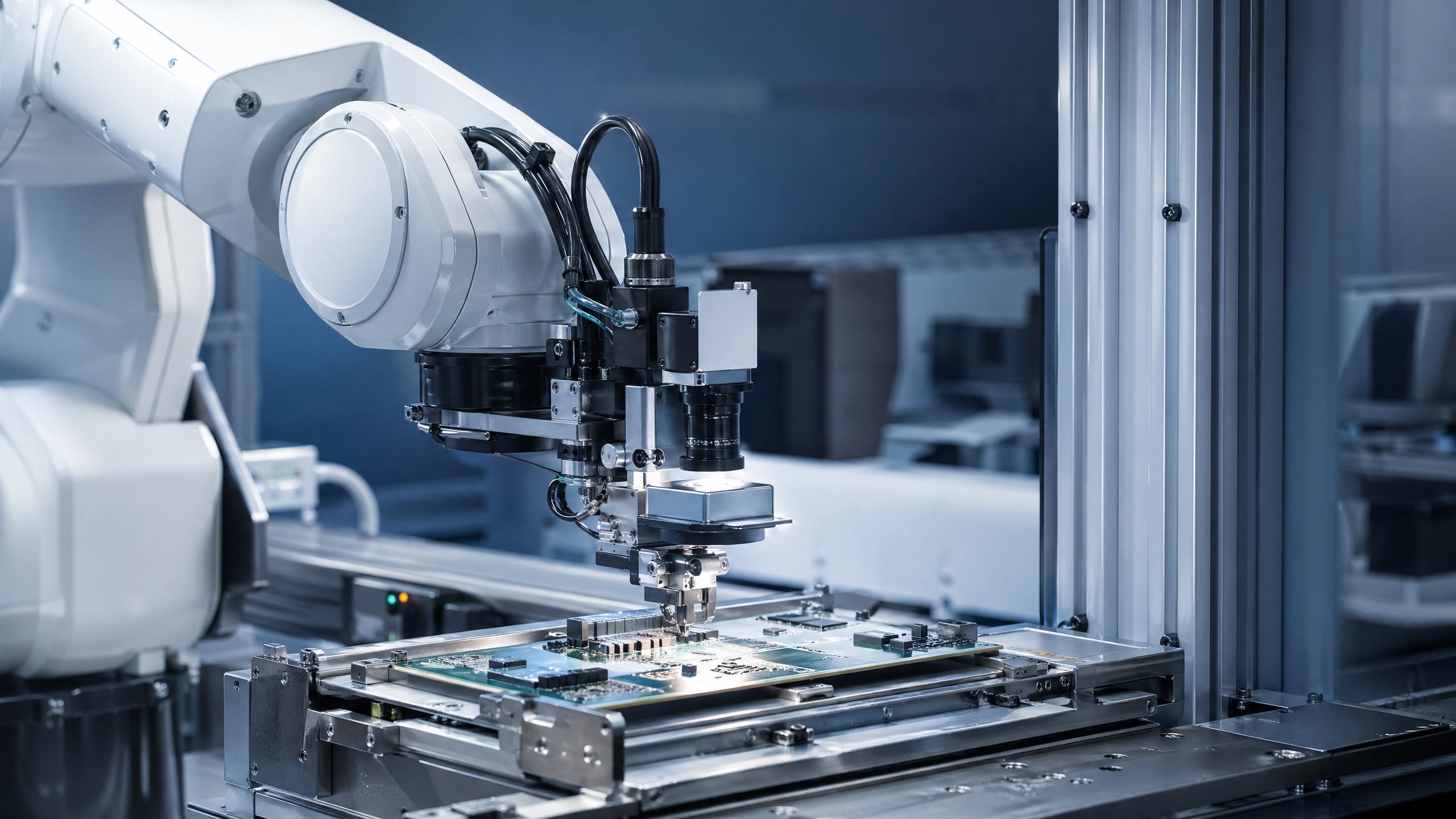 How precise should a robotic arm be for electronics assembly