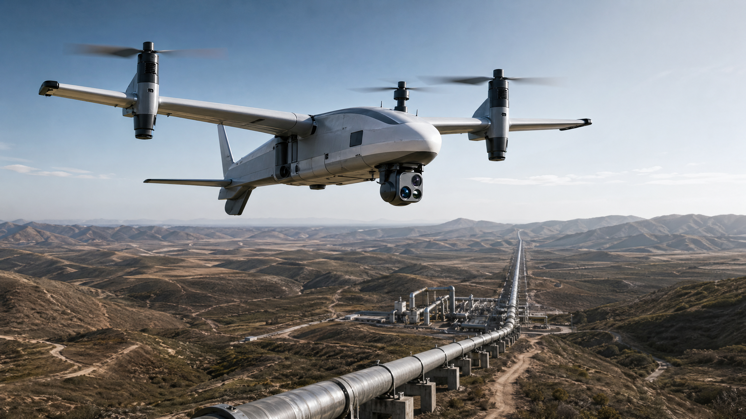 VTOL drone for pipeline inspection: fixed wing or hybrid