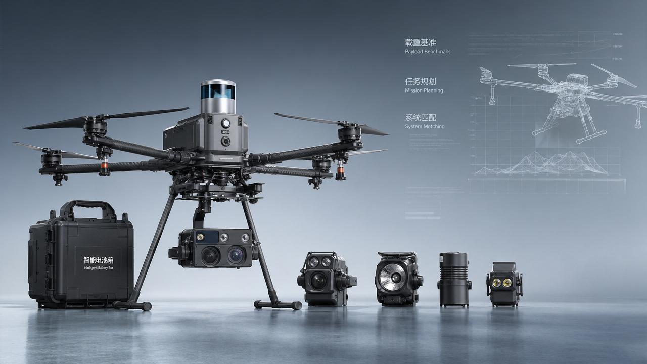 Using a Commercial Drone Payload Capacity Benchmark for Mission Planning