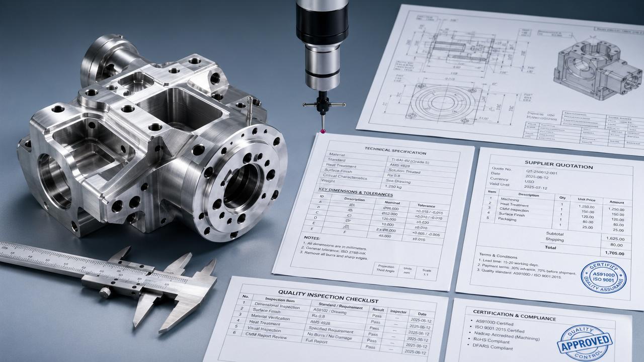 How to Use an AS9100 CNC Machining Tolerances Chart in Aerospace Quotes