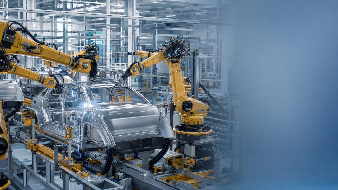 Industrial robots for automotive assembly: speed vs flexibility