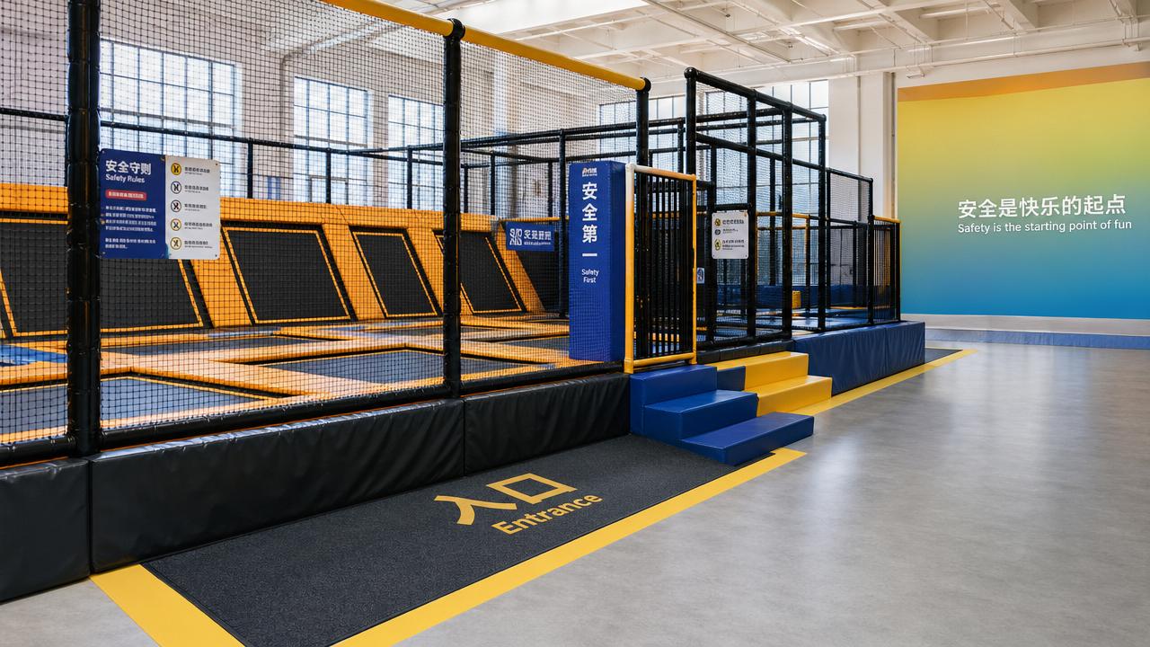 Which trampoline park accessories improve safety the most