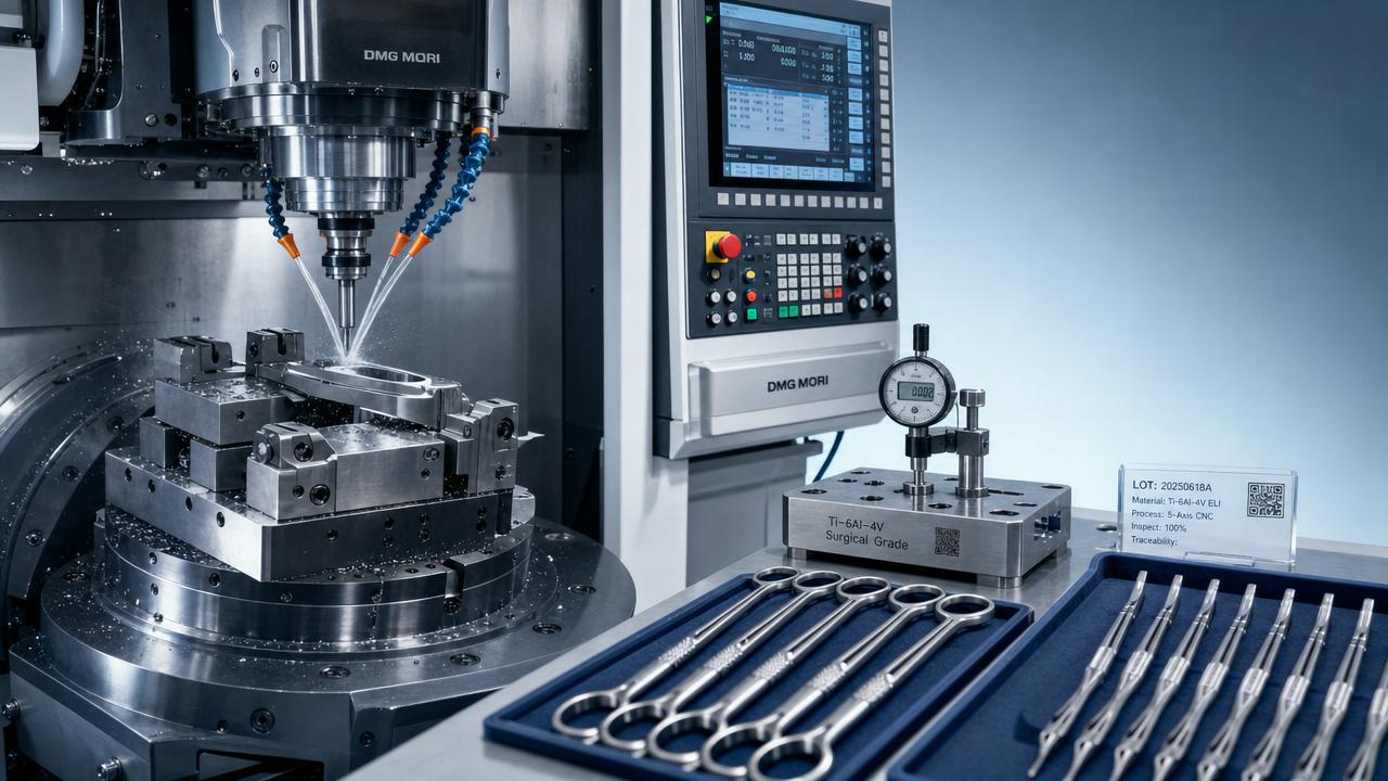 Titanium CNC for surgical instruments needs tighter process control