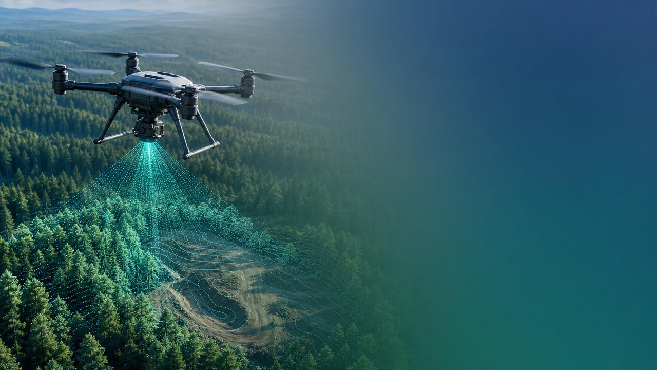 UAV LiDAR for topographical survey in dense canopy conditions