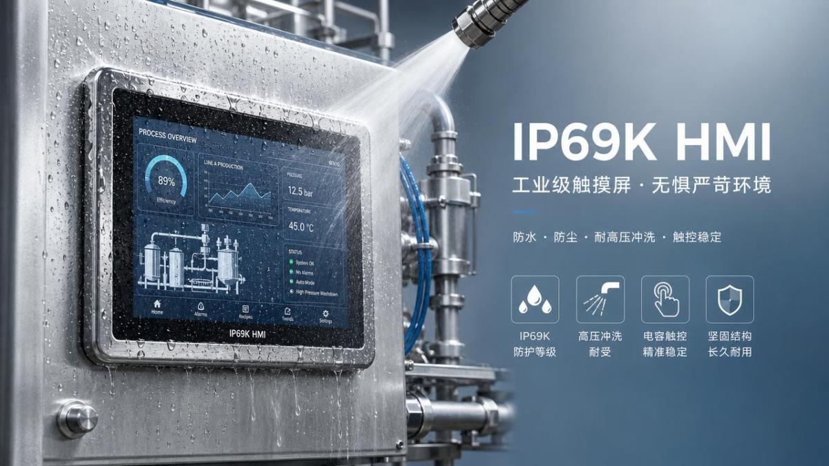 IP69K HMI screen touch sensitivity drops under gloves and spray IP69K HMI screen touch sensitivity drops under gloves and spray