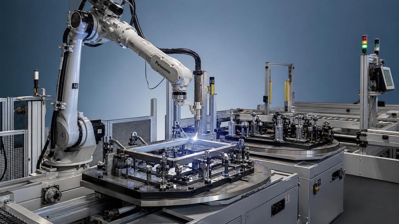 When welding robots beat manual cells on total output