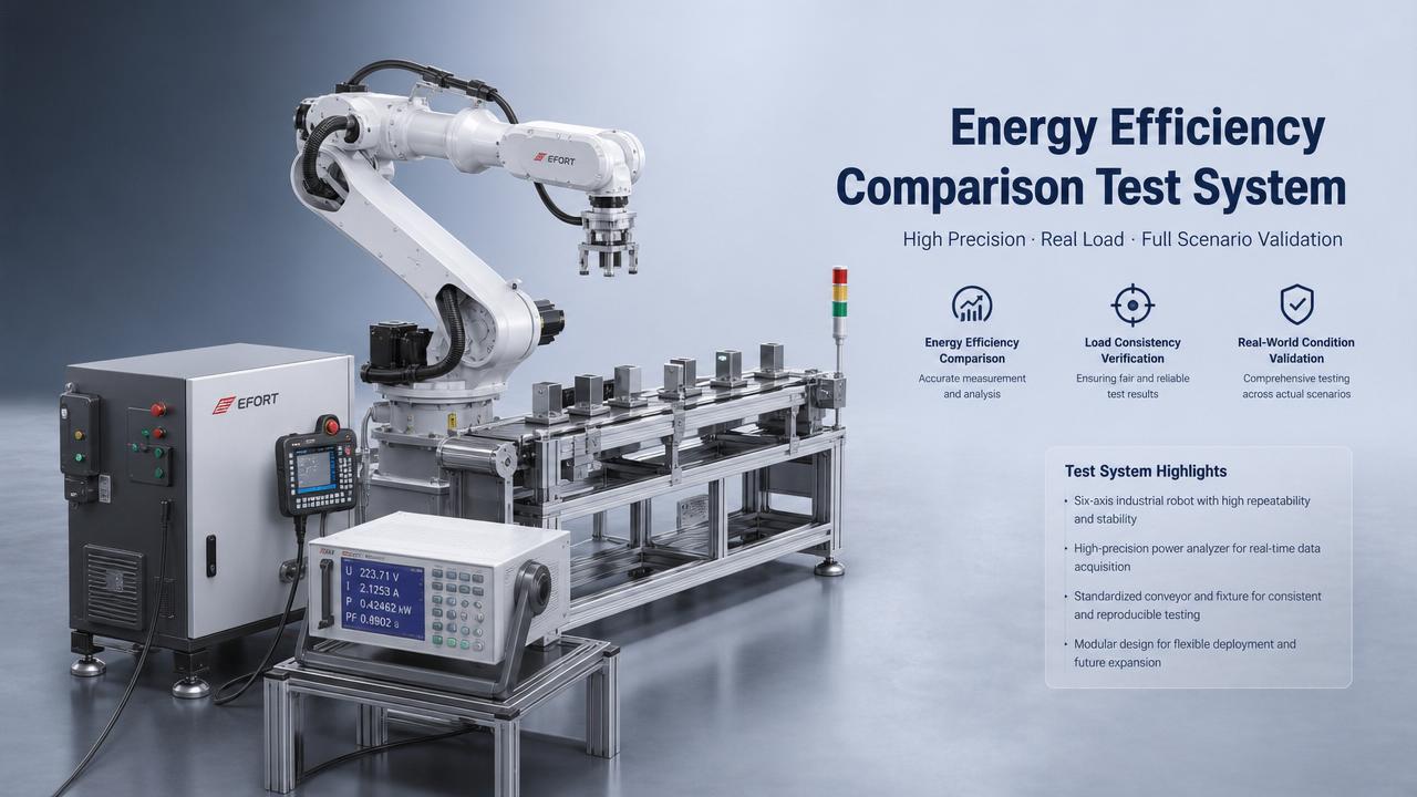 Energy efficiency claims for industrial robots, tested fairly