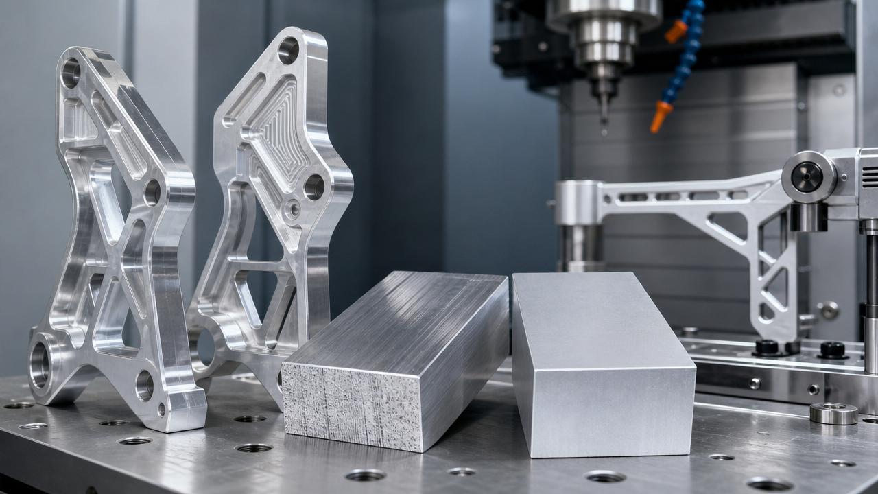 Aluminum 7075 vs 6061 strength for load-bearing parts