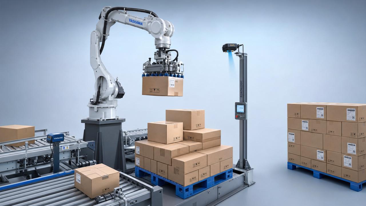 Industrial robots for palletizing applications with mixed loads