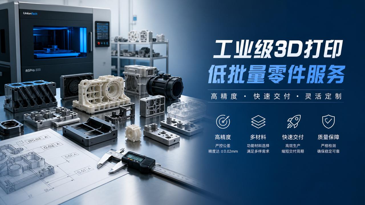 Industrial 3D printing service in China for low-volume parts