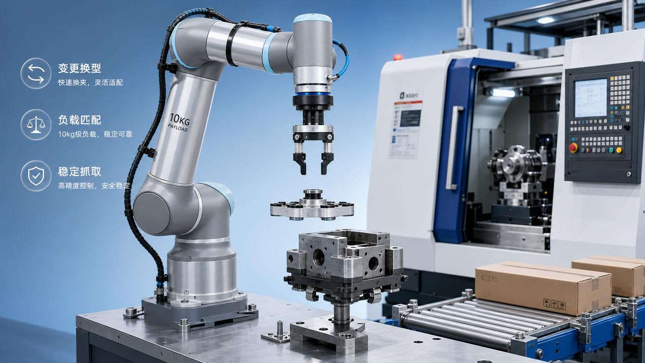 Is a 10kg collaborative robot payload enough for changeovers?