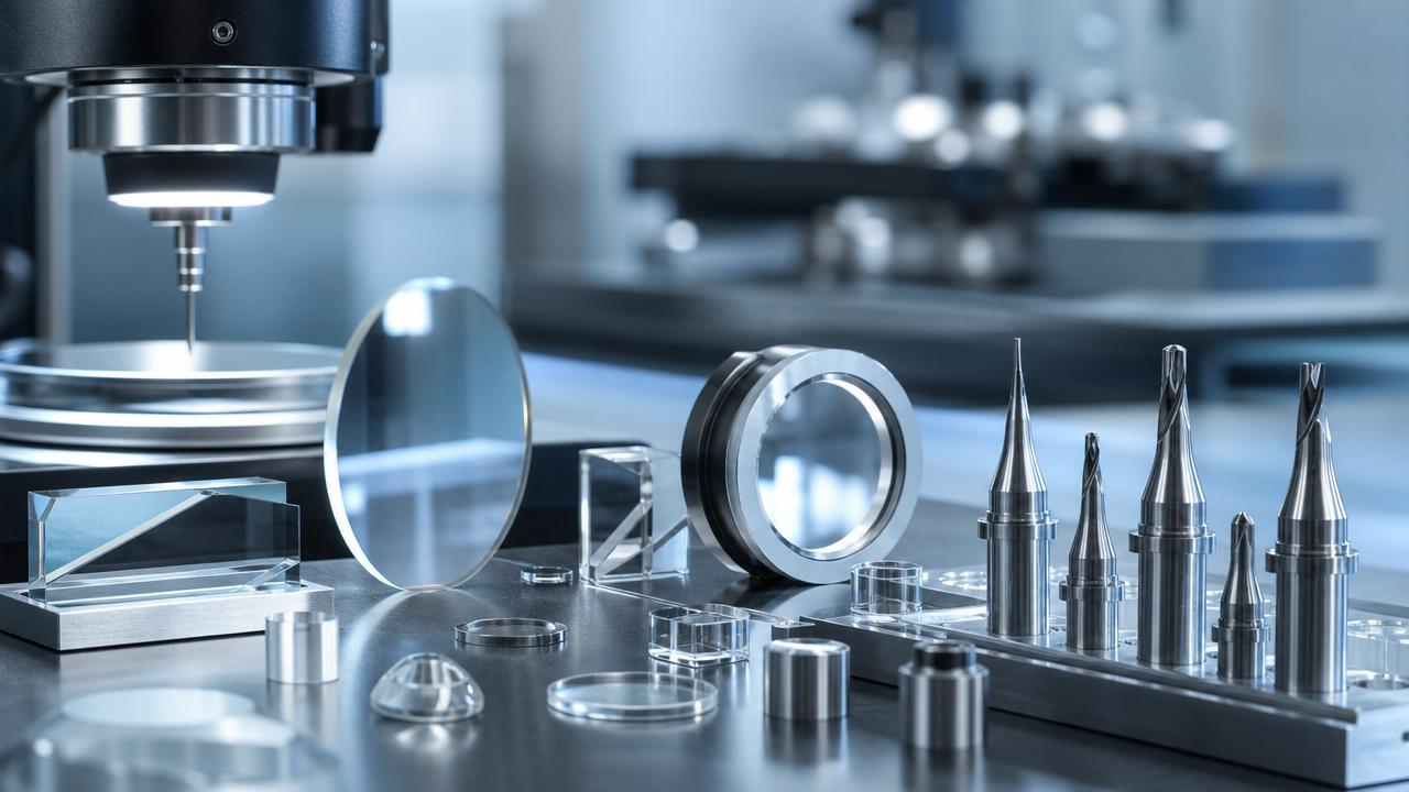 Micro machining for optical components and edge chipping