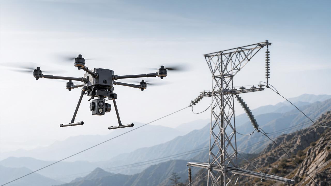 Custom Drone for Power Line Inspection in Mountain Terrain