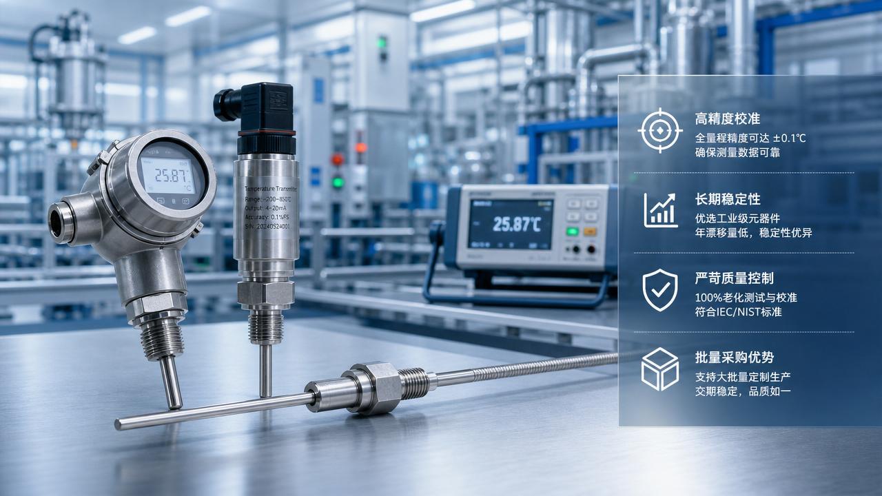 Industrial Temperature Sensor Wholesale and Calibration Drift