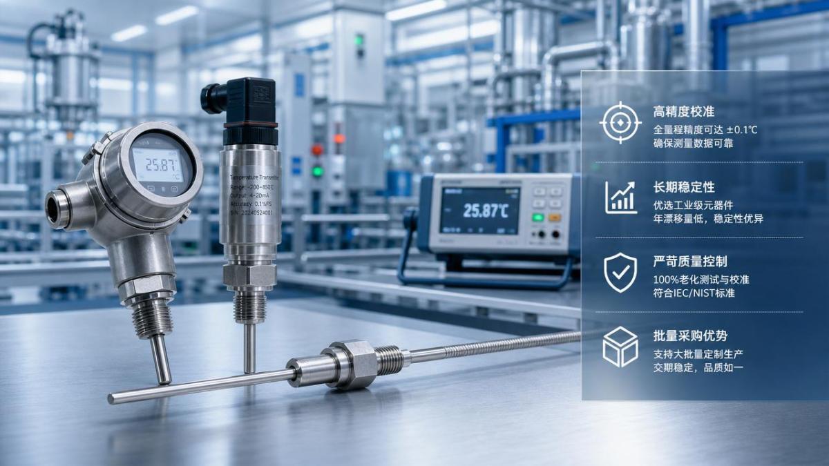 Industrial Temperature Sensor Wholesale and Calibration Drift