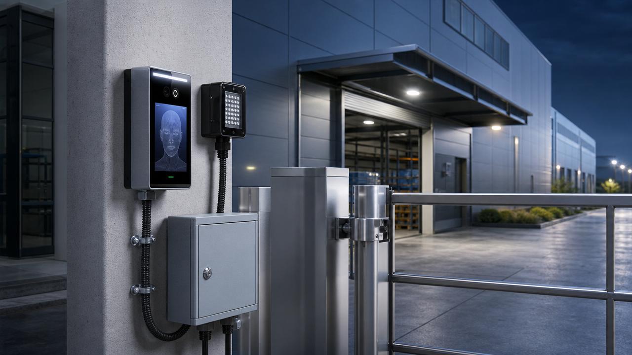 Edge AI Facial Recognition Access Control for Low Light Sites