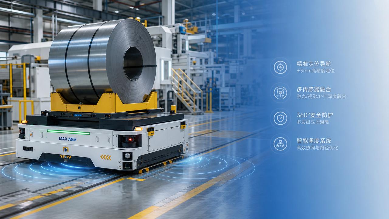 Can an automated guided vehicle for heavy load cut labor risk?