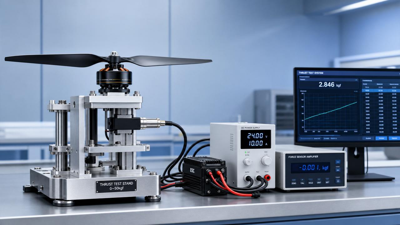 How to compare drone motor thrust test data without mistakes