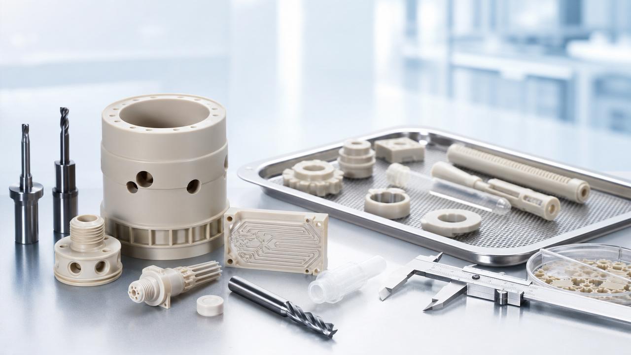 What makes PEEK machining safe for medical devices?