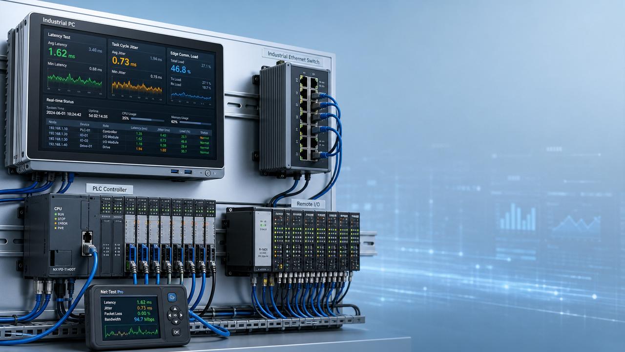 When should you run a CODESYS runtime latency test?