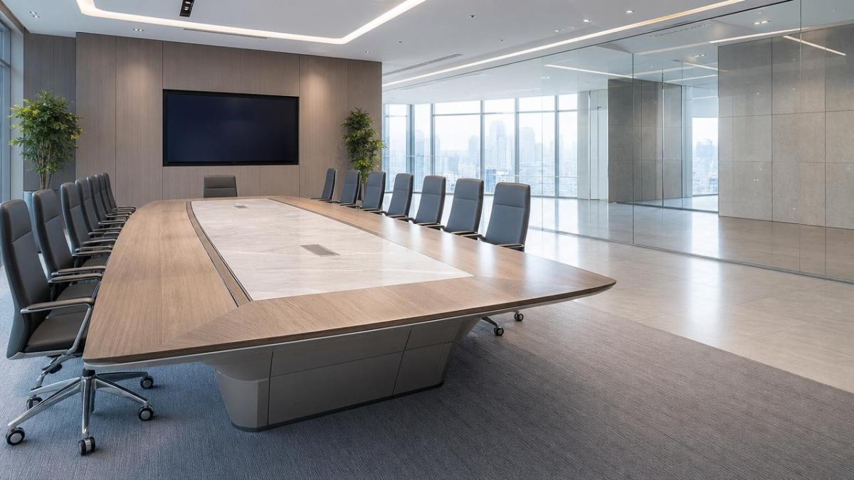 Conference Room Tables Buying Guide: Shapes, Sizes, Cable Access, and Seating