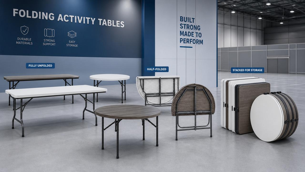 Folding Event Tables Buying Guide: Sizes, Weight Capacity, Materials, and Storage Needs