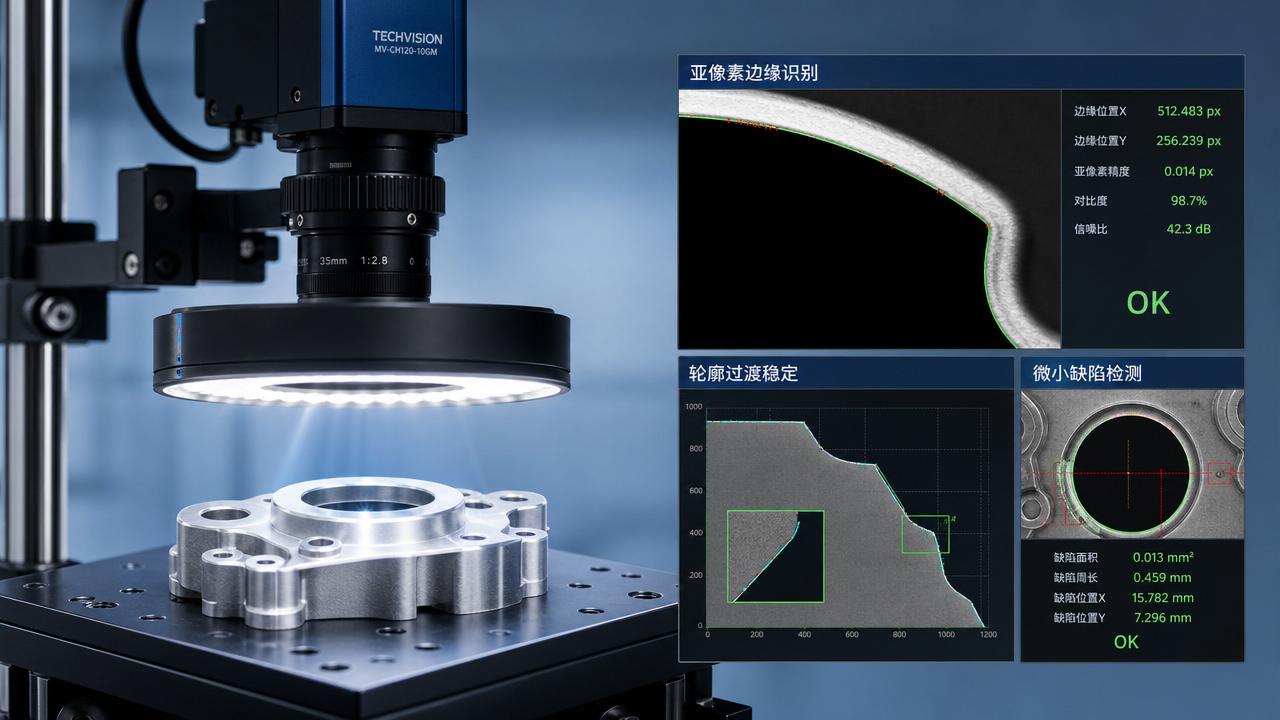 How Sub-Pixel Recognition Accuracy Affects Edge Detection in Machine Vision Inspection