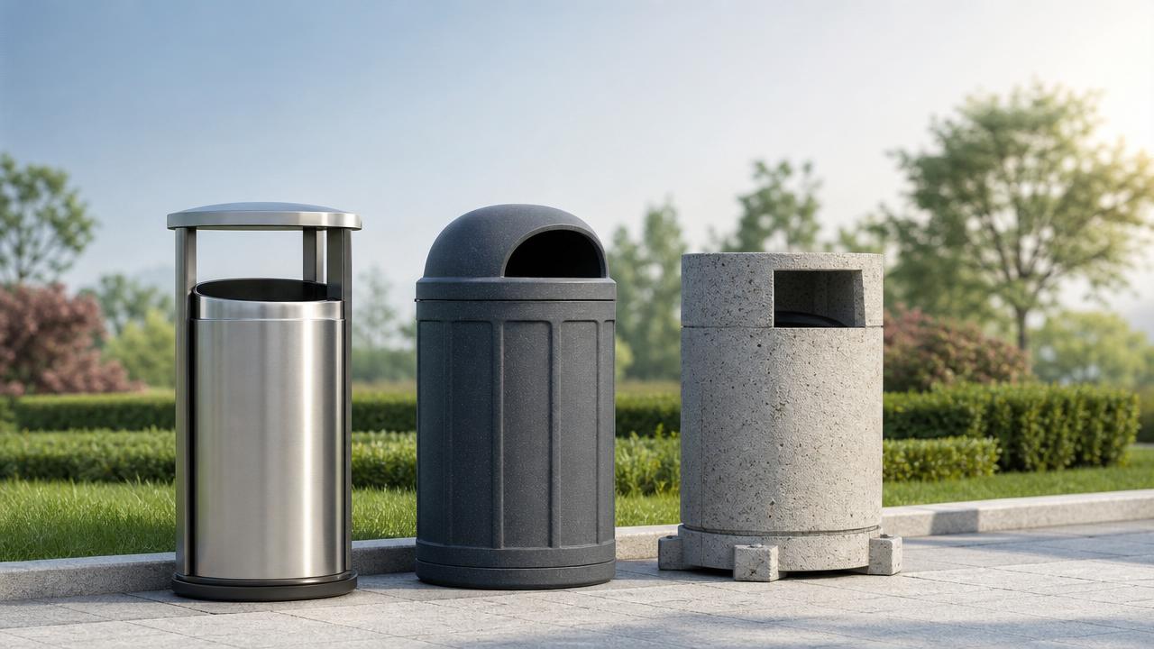 Park Trash Cans Buying Guide: Materials, Capacity, Lid Types, and Anti-Vandal Features