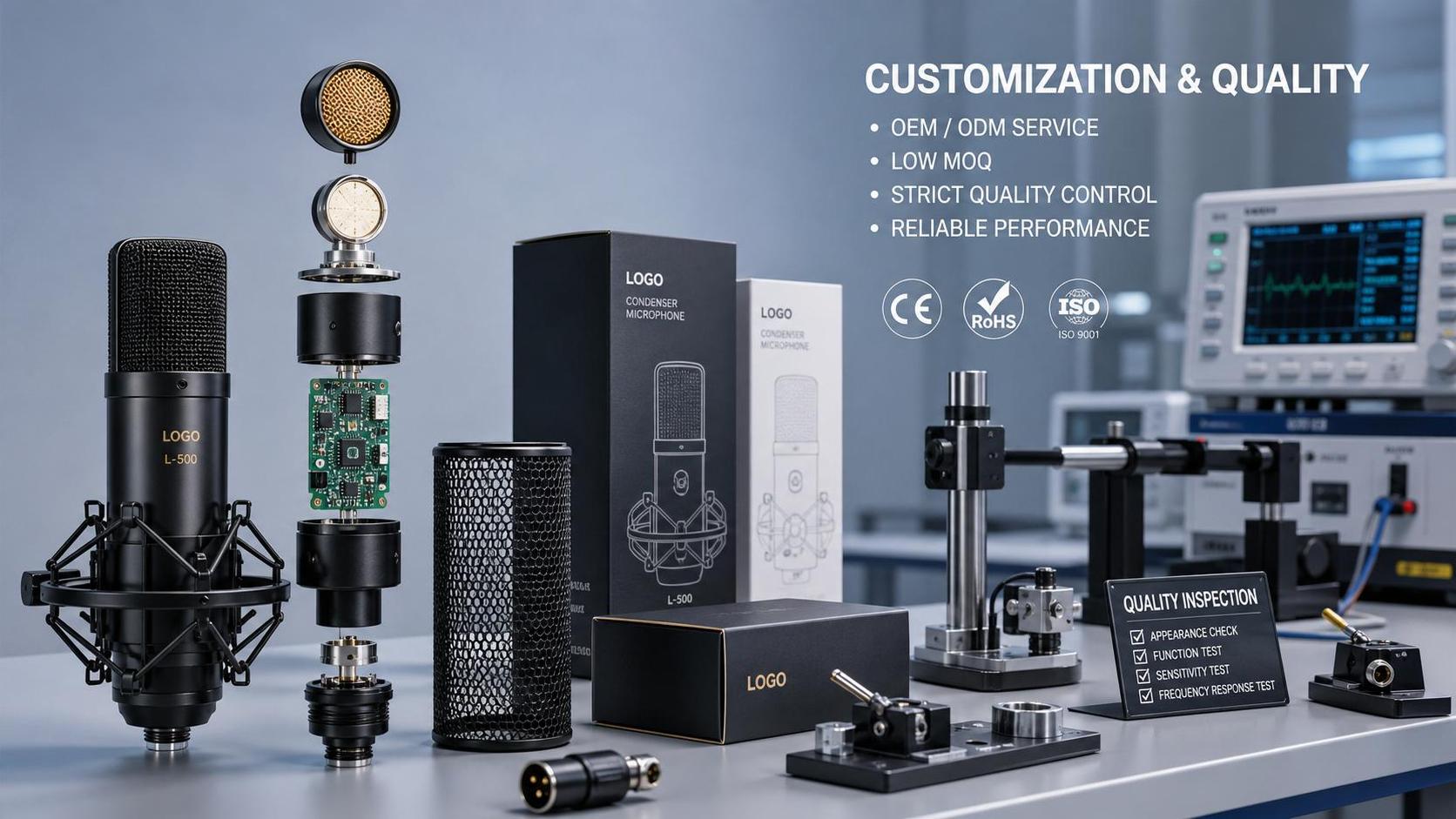 Condenser Microphones OEM Explained: Customization Options, MOQ, and Quality Checks