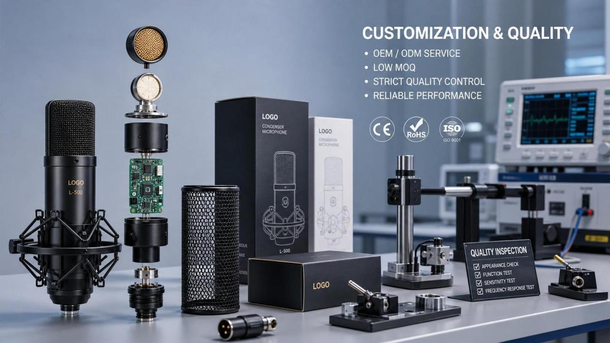 Condenser Microphones OEM Explained: Customization Options, MOQ, and Quality Checks Condenser Microphones OEM Explained: Customization Options, MOQ, and Quality Checks