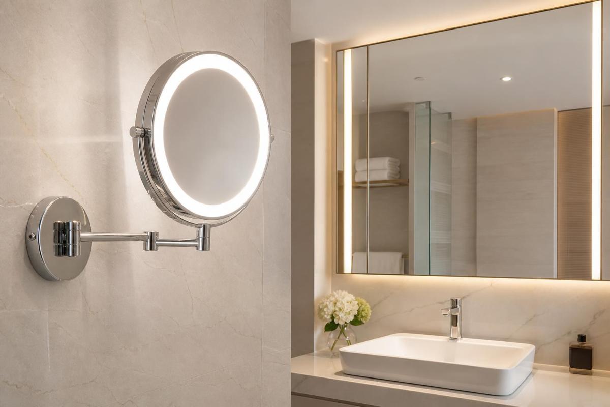 How to Choose Illuminated Makeup Mirrors for Hotels: Size, Lighting, and Mounting Options How to Choose Illuminated Makeup Mirrors for Hotels: Size, Lighting, and Mounting Options